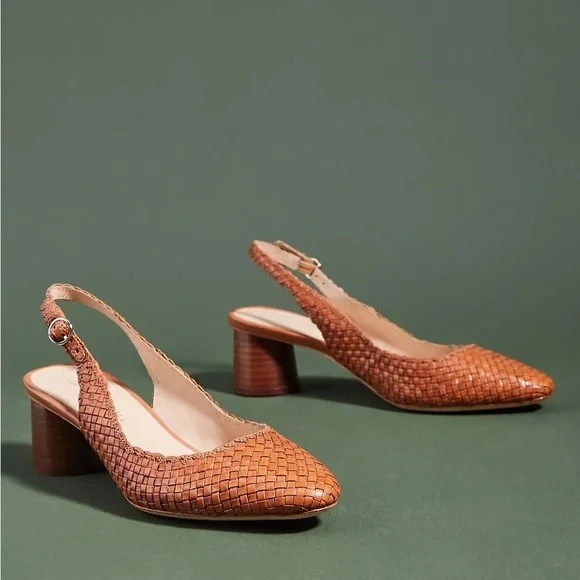 Loeffler Randall Martine Woven Slingback Heels Size 6 - Picture 2 of 7